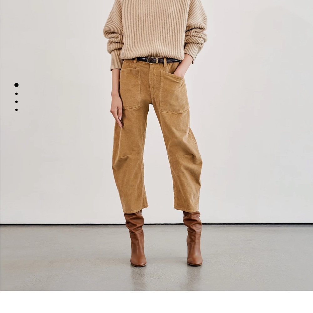 Nili lotan Shon corduroy pants camel color size 0 NWT